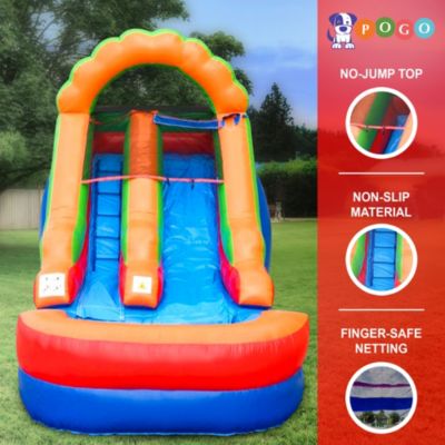  Inflatable Water Slide (Without Blower) - 21' x 9' x 12' Foot Backyard Inflatable Slide for Summer Fun - Slide with Water Pool for Kids