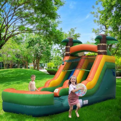  Inflatable Water Slide (Without Blower) - 21' x 9' x 12' Foot Backyard Inflatable Slide for Summer Fun - Slide with Water Pool for Kids