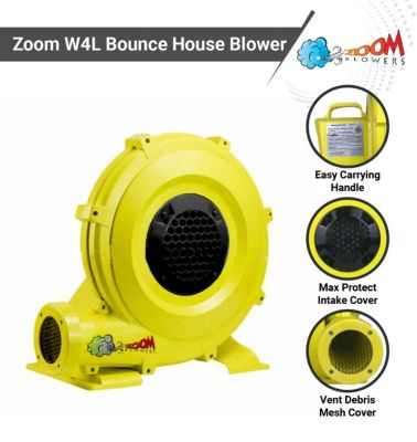  Portable Air Pump for Inflatables - 1 hp Energy Efficient High Power Compact Residential Air Blower for Bounce Houses and Slides