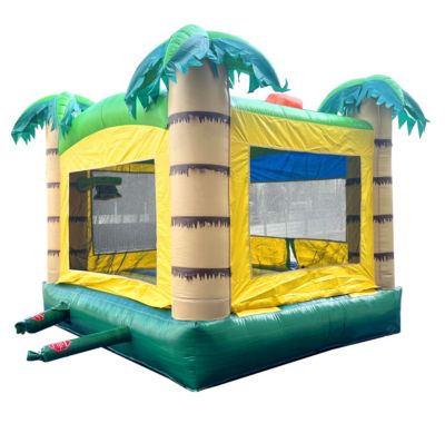  Premium Inflatable Without Blower - Deluxe Castle Big Crossover Inflatable Bouncy House Jumper Unit for Kids