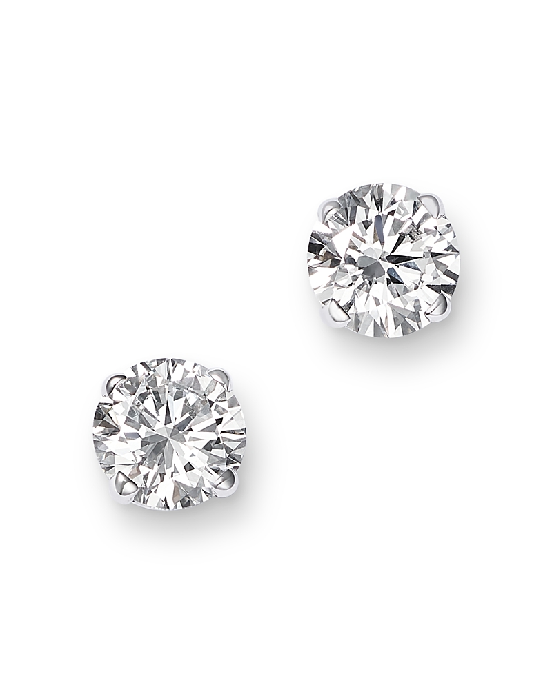 Bloomingdale's Fine Collection Certified Lab Grown Diamond Stud Earrings in 14K White Gold or 14K Yellow Gold, 0.50 tcw
