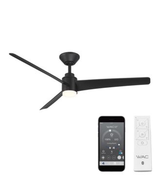 Smart Fans Novelle 52in Selectable 2700-3000-4000-5000K LED Indoor or Outdoor Smart Home Ceiling Fan