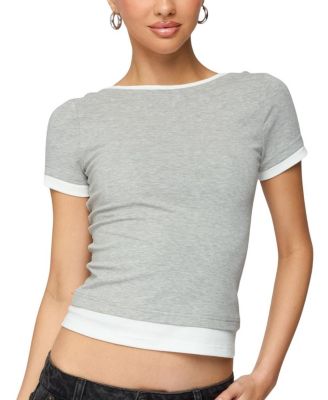 Edikted - Julietta Contrast Layered T Shirt