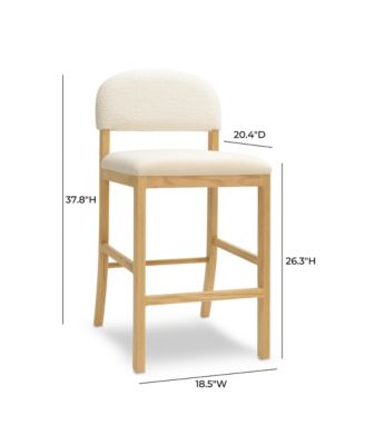 Calla Performance Velvet Counter Stool