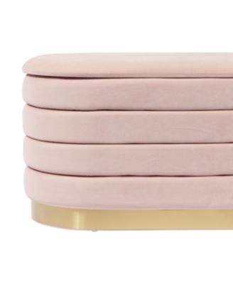 Lillian Velvet Storage Bench