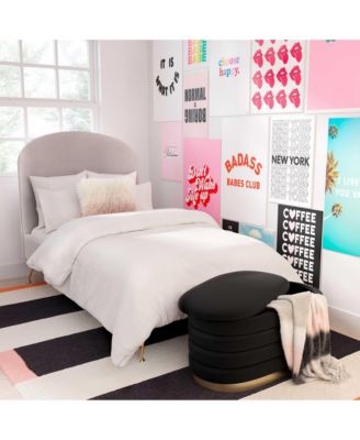 Lillian Velvet Storage Bench