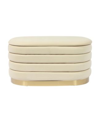 Lillian Velvet Storage Bench