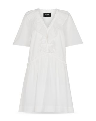 Ruffled Trapeze Mini Dress