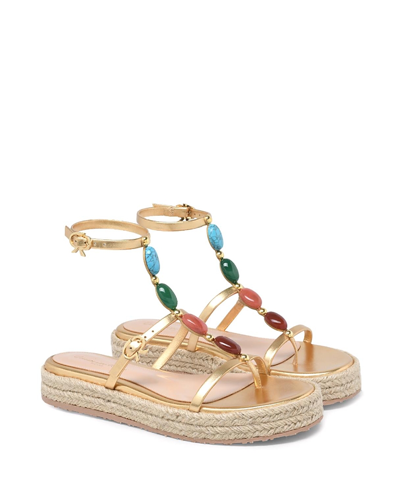 Gianvito Rossi Shanti Beach Sandals In Multi