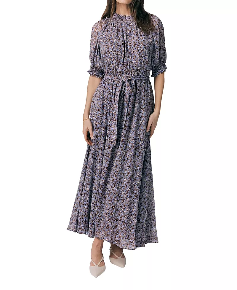 Ghost London Effie Georgette Ditsy Midi Dress