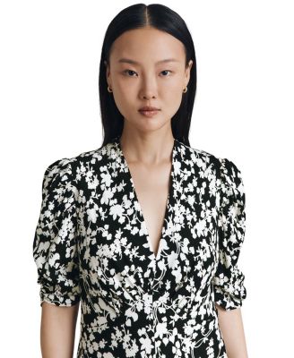 Madi Crepe Floral Midi Dress