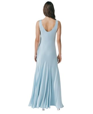  Willow Satin Maxi Sip Dress