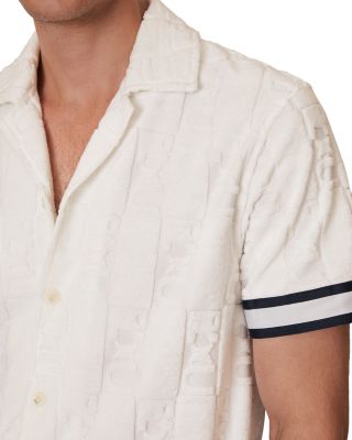 CHE KALA Jacquard Monogram Button Shirt