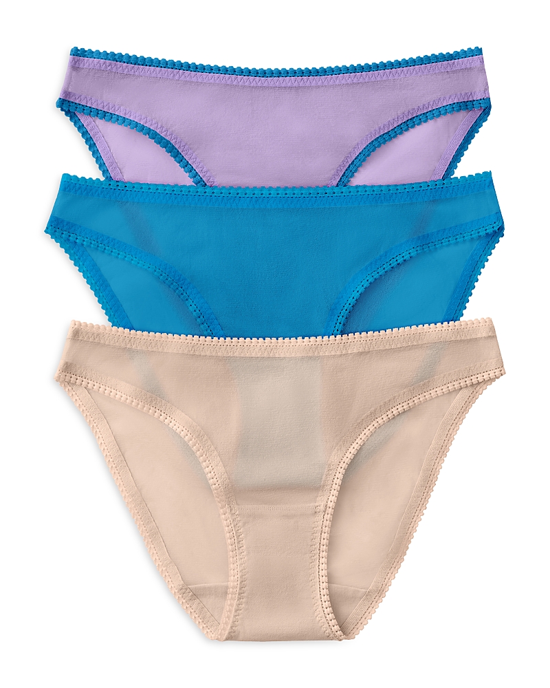 On Gossamer 3-pack Mesh Hip Bikinis In Multi