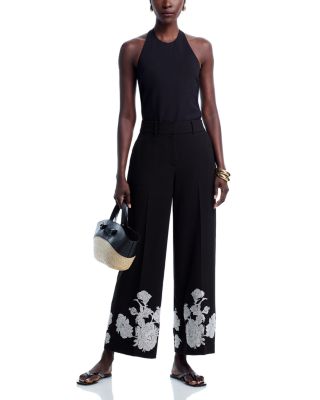 Isla Embroidered Ankle Pants