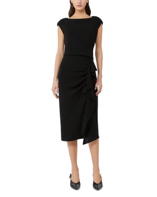 Aia Black Lightweight Cady Dress
