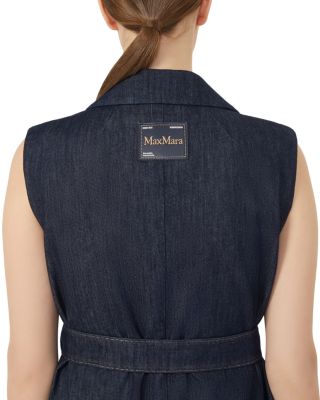 Greta Ultramarine Denim Waistcoat Dress
