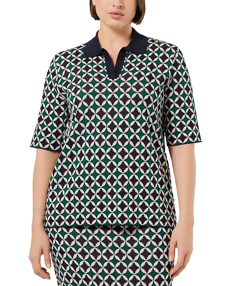 Marina Rinaldi 1a Uscita Cimone Polo Sweater In Multi