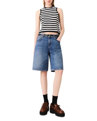 Denim Bermuda Shorts in Blue