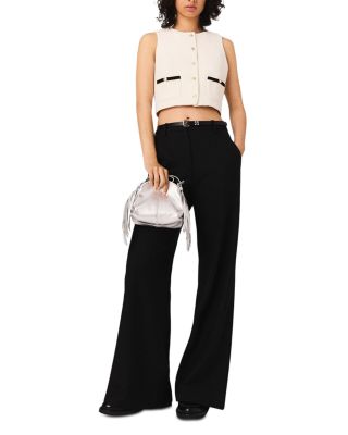 Sleeveless Tweed Top