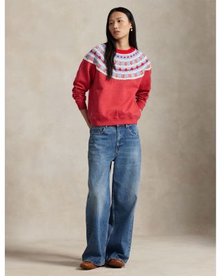Knit Yoke Fleece Crewneck