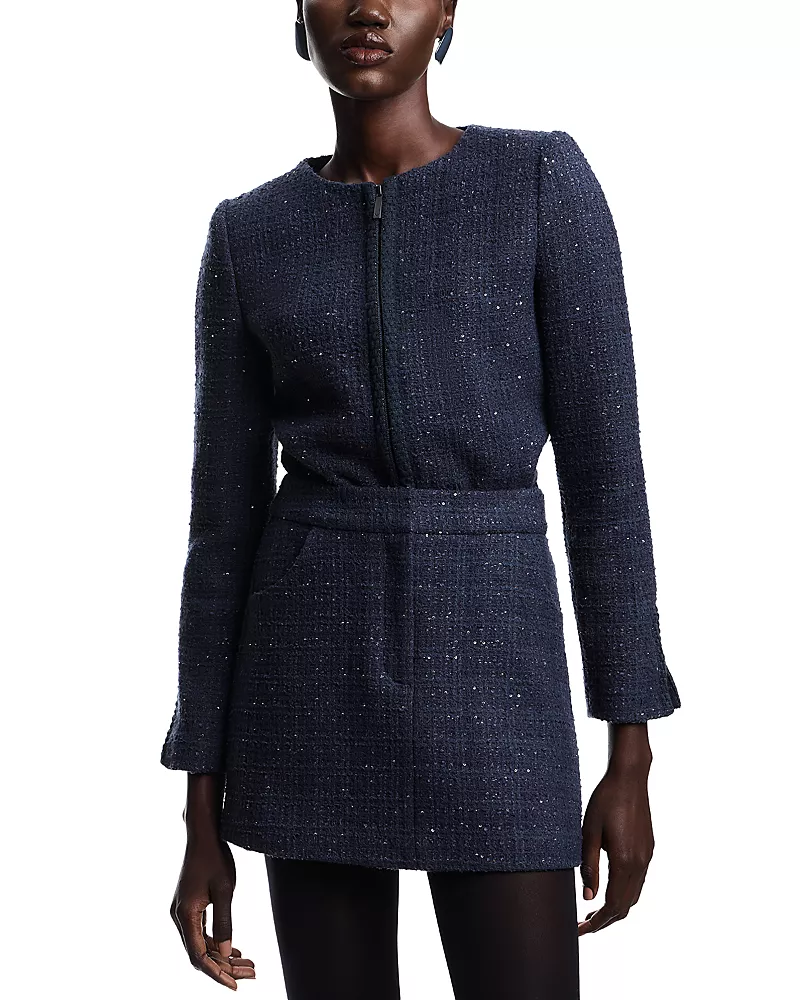 Emporio Armani Sequined Tweed Mini Skirt