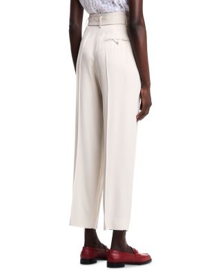Enver Satin Pleated Pants