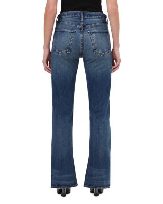 Mid Rise Kick Boot Jeans in Stencil