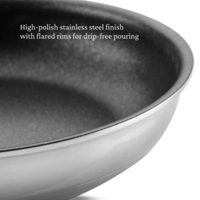 ProBond Luxe 11&amp;quot; Professional Clad Stainless Steel Skillet with TITUM Nonstick