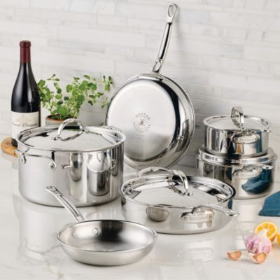 ProBond&amp;reg; Luxe 10 Piece Professional Clad Stainless Steel Cookware Set