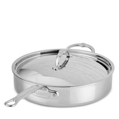 ProBond Luxe 5 Quart Professional Clad Stainless Steel Saute Pan with Lid
