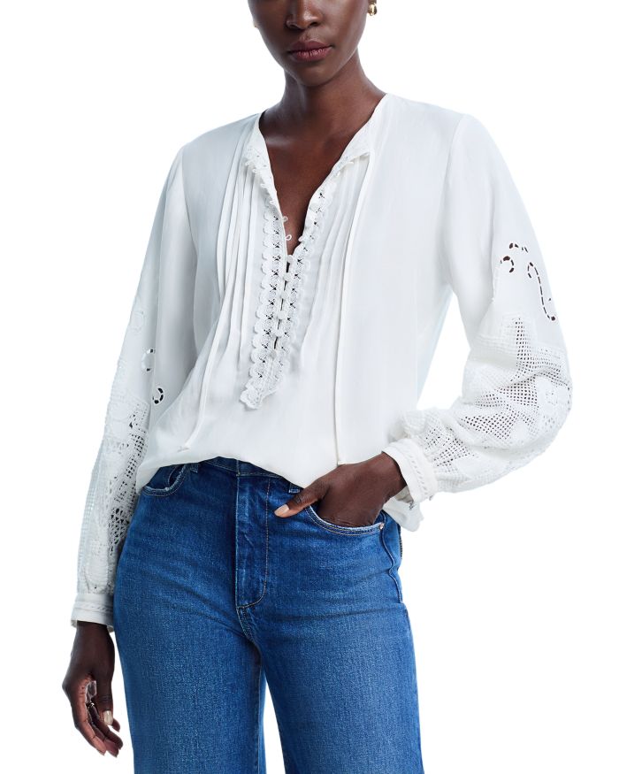 Juni Lace Trim Top
