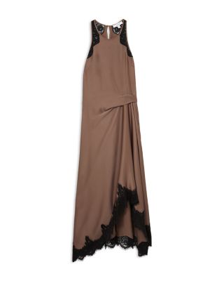 Petites Anais Lace Draped Dress