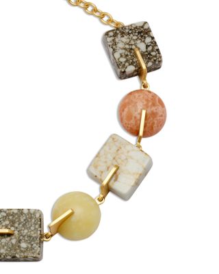 Laguna Multicolor Stone Choker Necklace, 17.32"
