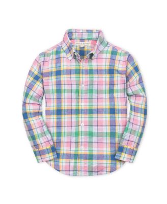 Hope & Henry - Boys' Long Sleeve Linen Button Down Shirt - Little Kid, Big Kid
