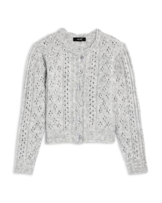 Girls' Bjarnros Long Sleeve Crewneck Cardigan, Big Kid, Little Kid - Exclusive