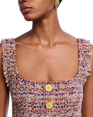 Tweed Jacket, Crop Top & Skirt