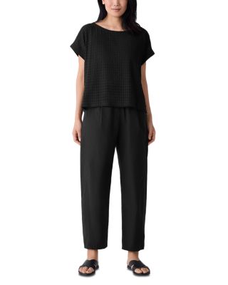Pleated Lantern Ankle Pants