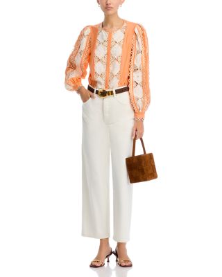 Novi Crocheted Lace Blouse