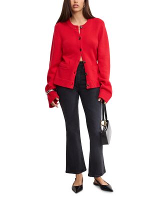 Button Front Knit Cardigan