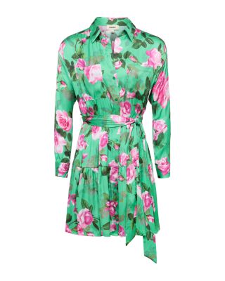 Virlen Satin Shirt Dress