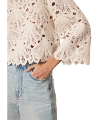  Women's Crochet Knited Top