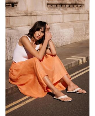  Women's Drop Waist Maxi Skirt