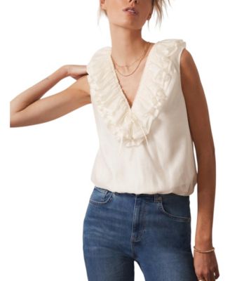  Women's Ruffle Front Top