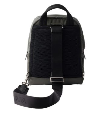 Re-Nylon And Saffiano Leather Backpack