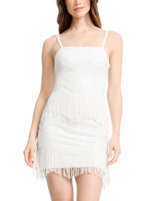 Anya Beaded Fringed Mini Dress