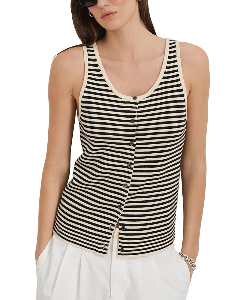 Alex Mill Louisa Stripe Sweater Vest In Multi