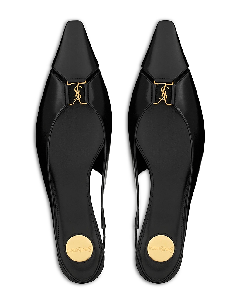 Saint Laurent Women's Babylone Slingback Flats · 5.5 US / 35.5 EU