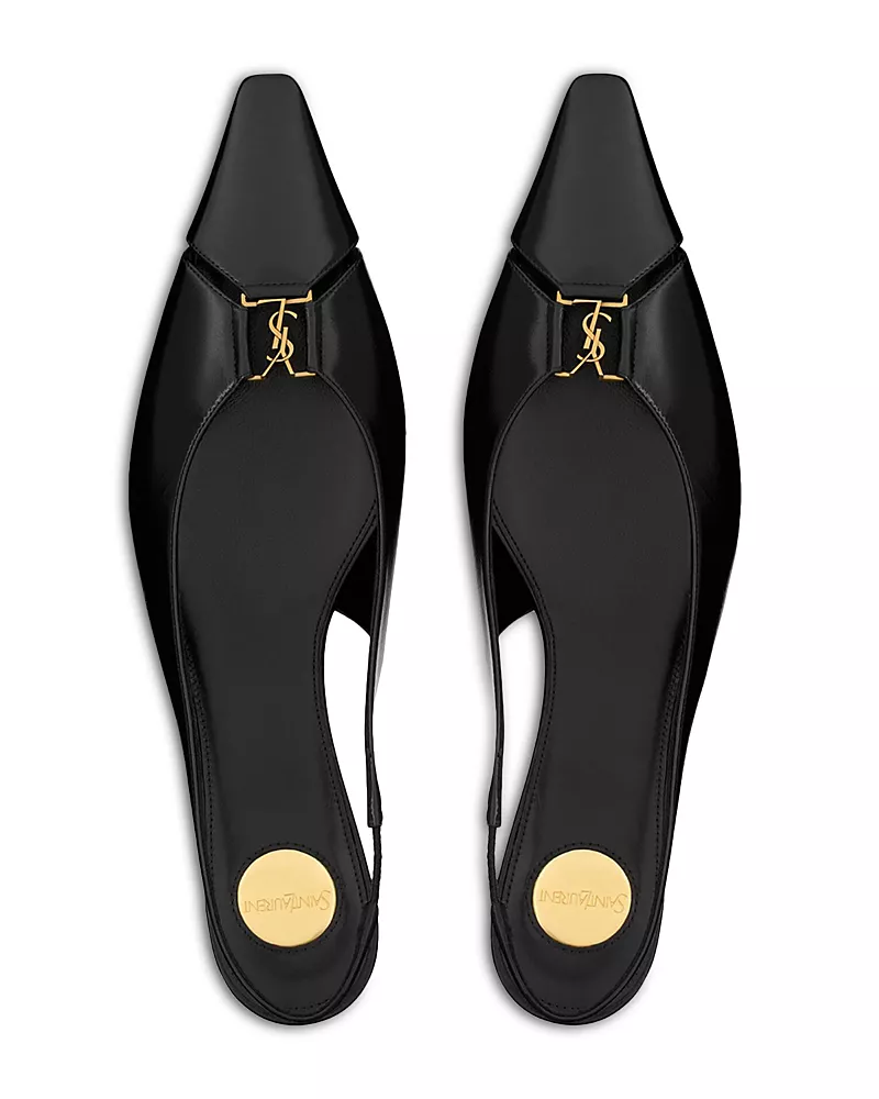 Saint Laurent Women's Babylone Slingback Flats