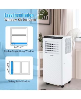  8000 BTU Portable Air Conditioner 3 -in-1 Air Cooler Dehumidifier Fan 24H Timer 5000 BTU(8000BTU ASHRAE)